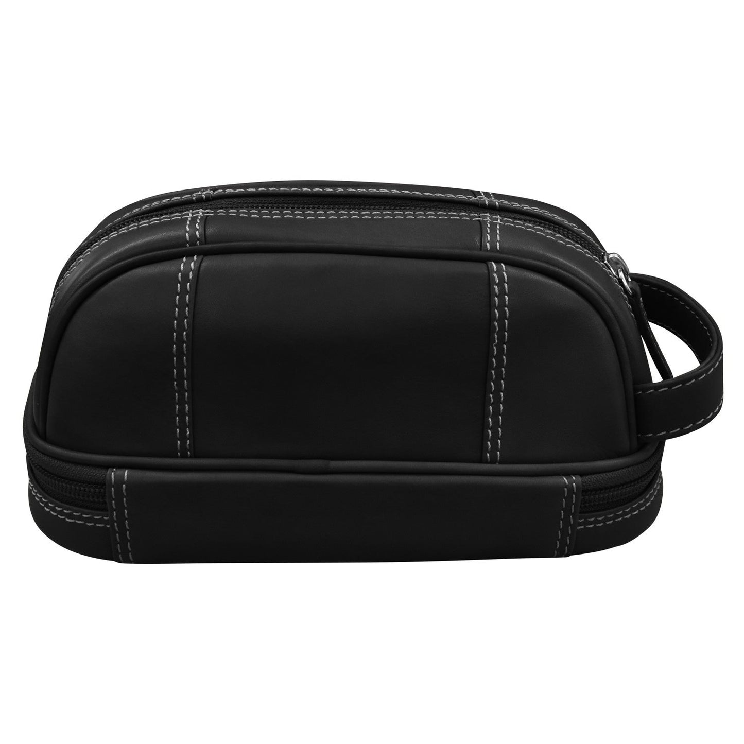 Leather Toiletry Bag - Black