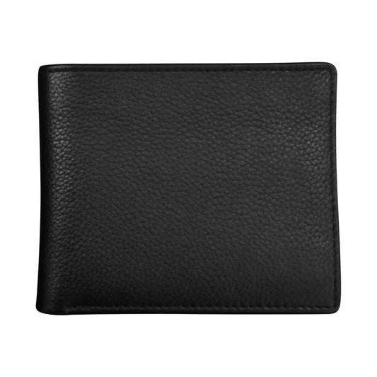 Men's Wallet Pebble Bifold - Black