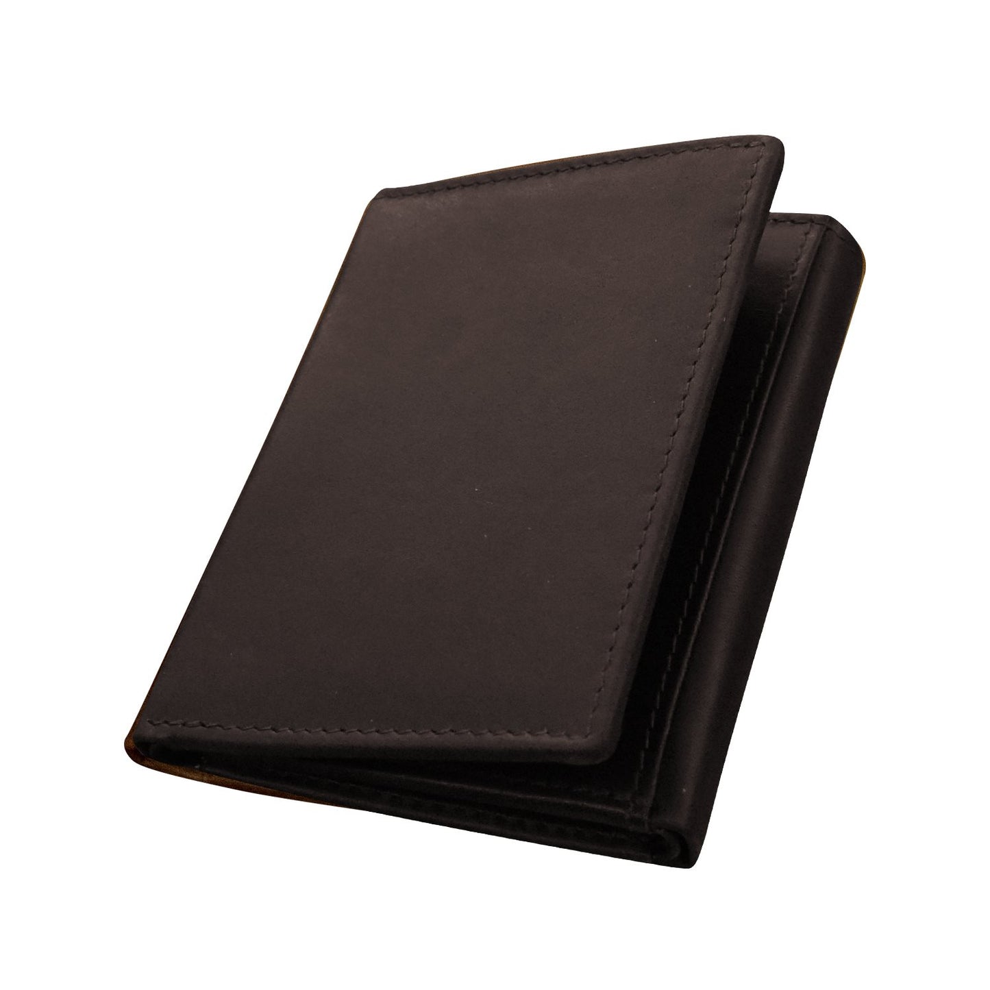 Men's Wallet Trifold with Back I.D. - Chocolate