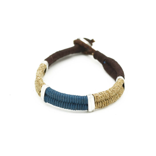 Blue Jute Bracelet