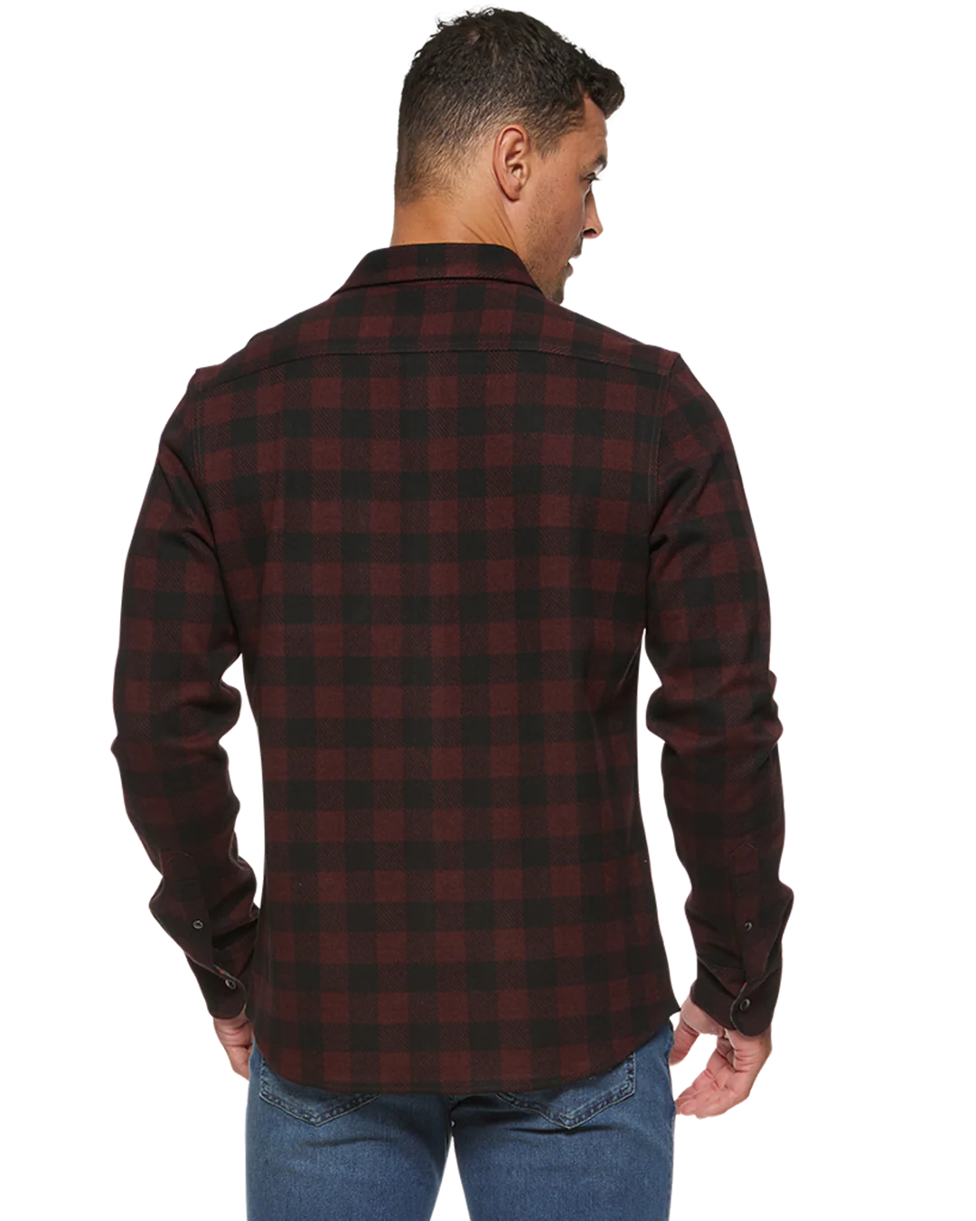 Dillon Box Plaid Knit Flannel