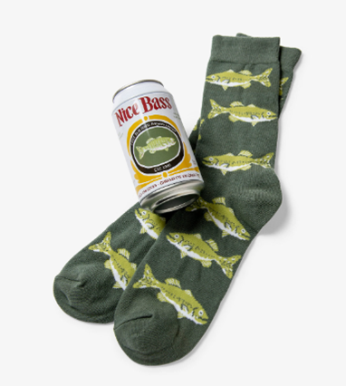 Nice Bass - Men's Beer Can Socks