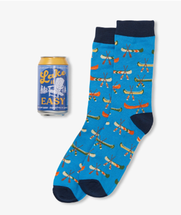 Lake It Easy - Men's Beer Can Socks