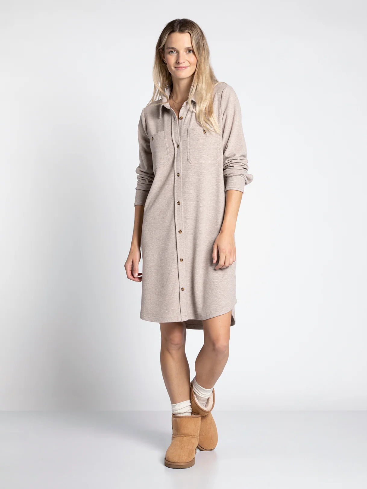 Leslie Dress - Clove Heather