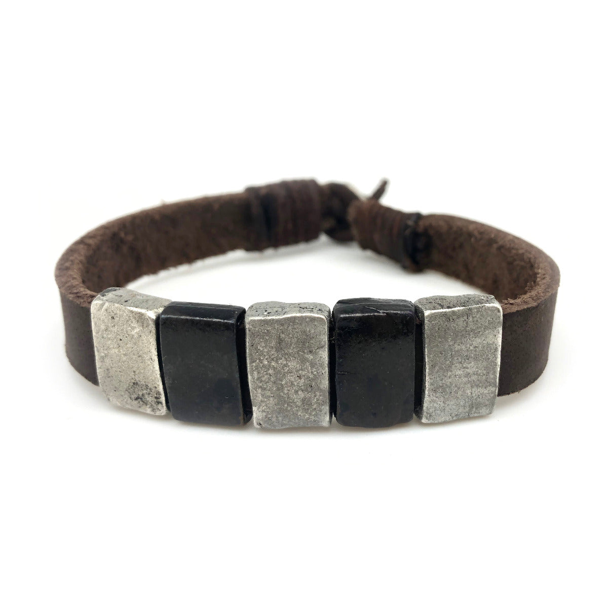 Metal/Leather Bracelet