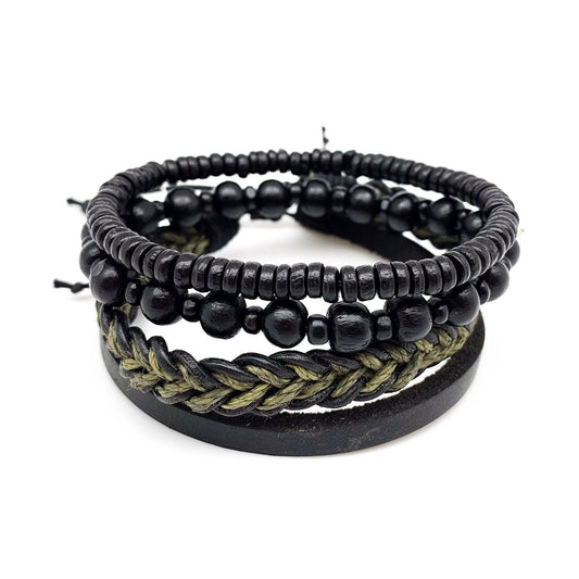 Black Jute Mix Bracelet